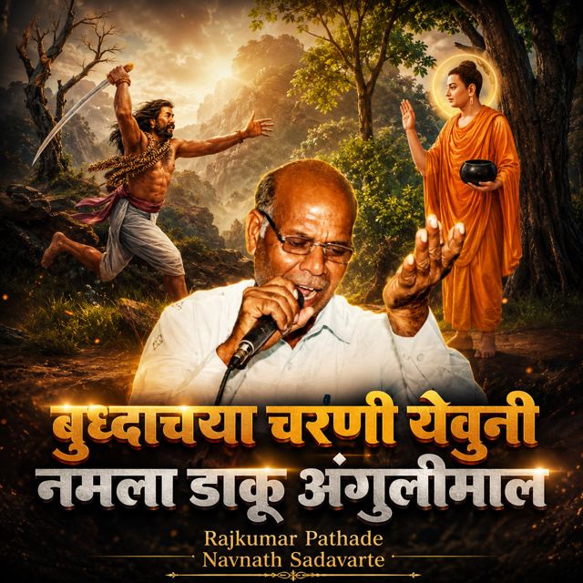 Rajkumar Pathade - 'Budhachya charni yeun namla Daku Angulimal (Live) (feat. Navnath Sadavarte)' [Ringtone]