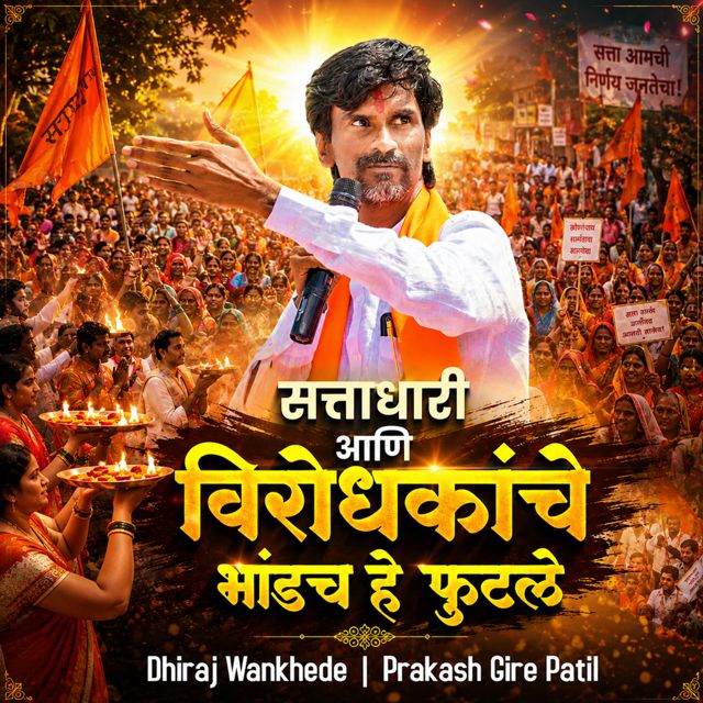 Dhiraj Wankhede - 'Sattadhari Aani Virodhkanch Bhandach he Futala (feat. Prakash Gire Patil)' [Ringtone]
