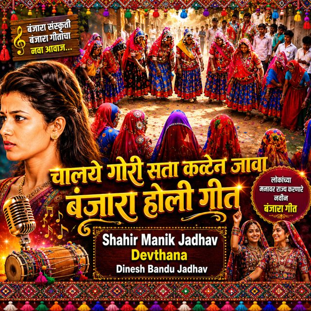 Dinesh Bandu Jadhav - 'Chalaye Gori Sata Katen Java Banjara Holi Geet (Live) (feat. Shahir Khema Maharaj Januna)' [Ringtone]