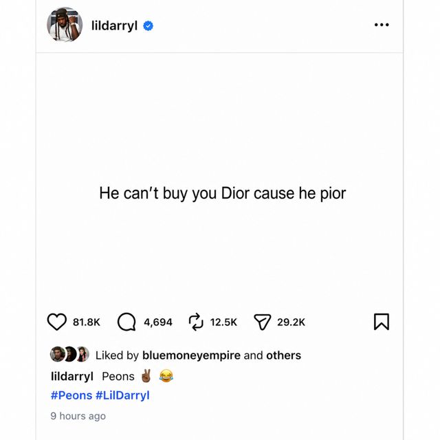 Lil Darryl - 'Peons (feat. BlackMayo)' [Ringtone]