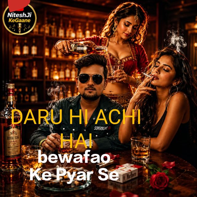 NiteshJiKeGaane - 'Daru Hi Achi Hai sharab bewafao ke pyar se (feat. Nitesh Thakur)' [Ringtone]