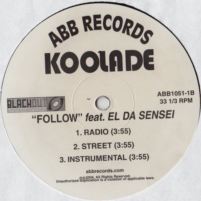 Koolade - 'Follow (feat. El Da Sensei) [Instrumental]' [Ringtone]