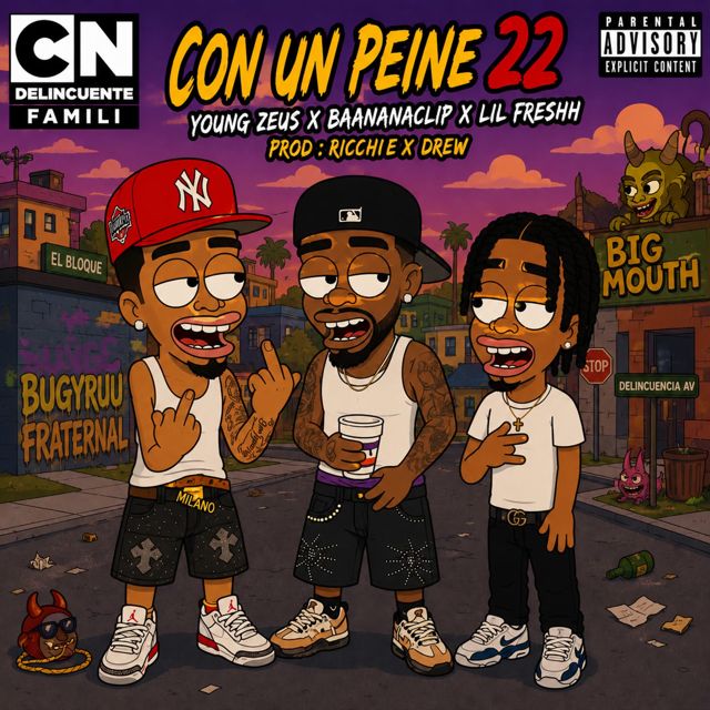 Young Zeus - 'CON UN PEINE 22 (feat. BananaClip & Lil Freshh)' [Ringtone]