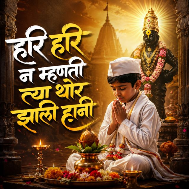 Sagar Mahajan SM - 'Hari Hari Na Mhanti Tya Thor Jhali Hani (Abhang) (feat. Chhota Warkari & Nisha Mahajan)' [Ringtone]