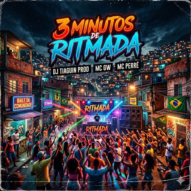 DJ TIAGUIN PROD - '3 MINUTOS DE RITMADA (feat. MC GW & MC Perré & MC MAGRINHO)' [Ringtone]