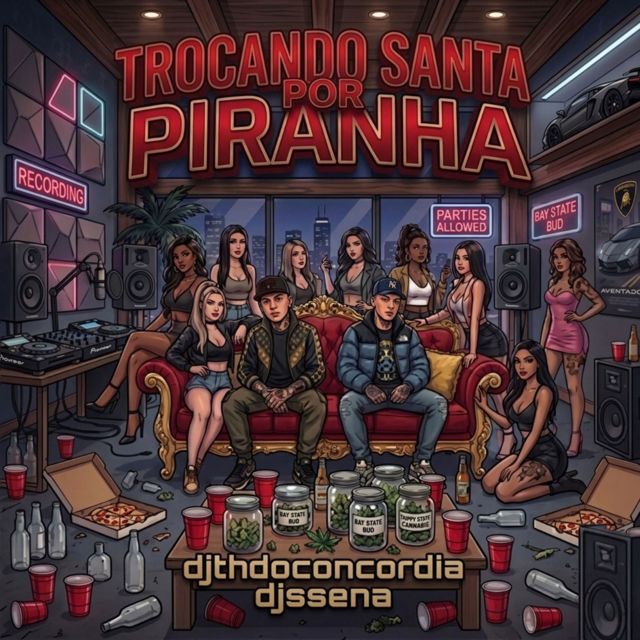 dj th do concordia - 'TROCANDO SANTA POR PIRANHA (feat. DJ SSENA & MC Caiozin & MC MAGRÃO & Mc Pretchako & Mc Gordinho do Catarina)' [Ringtone]