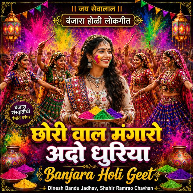 Dinesh Bandu Jadhav - 'Chhori Wal Mangare Ado Dhuriya Banjara Holi Geet (Live) (feat. Shahir Ramrao Chavhan)' [Ringtone]