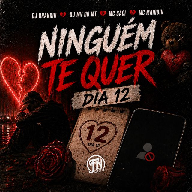 DJ MV DO MT - 'NINGUÉM TE QUER DIA 12 (feat. Mc Saci & MC MAIQUIN & DJ brankin)' [Ringtone]