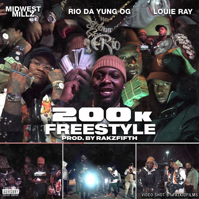 Midwest Milly - '200k FREESTYLE (feat. RioDaYungOg & Louie Ray) (feat. Riodayungog, Louie Ray)' [Ringtone]