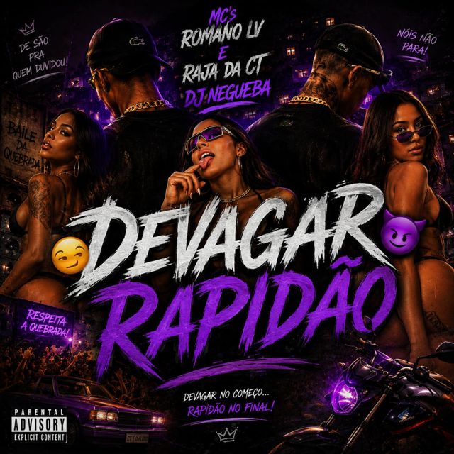 MC ROMANO LV - 'DEVAGAR RAPIDAO (feat. MC RAJA DA CT & DJ NEGUEBA ORIGINAL & NG HITS)' [Ringtone]