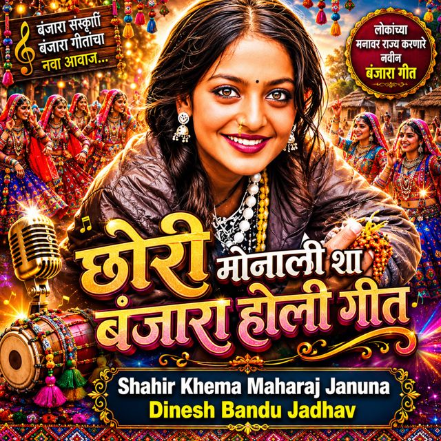 Dinesh Bandu Jadhav - 'Chhori Monali Sha Banjara Holi Geet (Live) (feat. Shahir Khema Maharaj Januna)' [Ringtone]