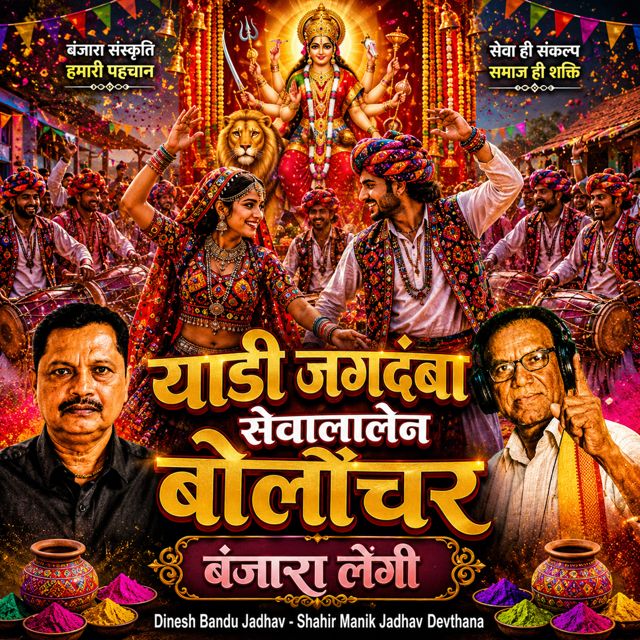 Dinesh Bandu Jadhav - 'Yaadi Jagdamba Sevalalen Bolochar Banjara Lengi (Live) (feat. Shahir Manik Jadhav Devthana)' [Ringtone]