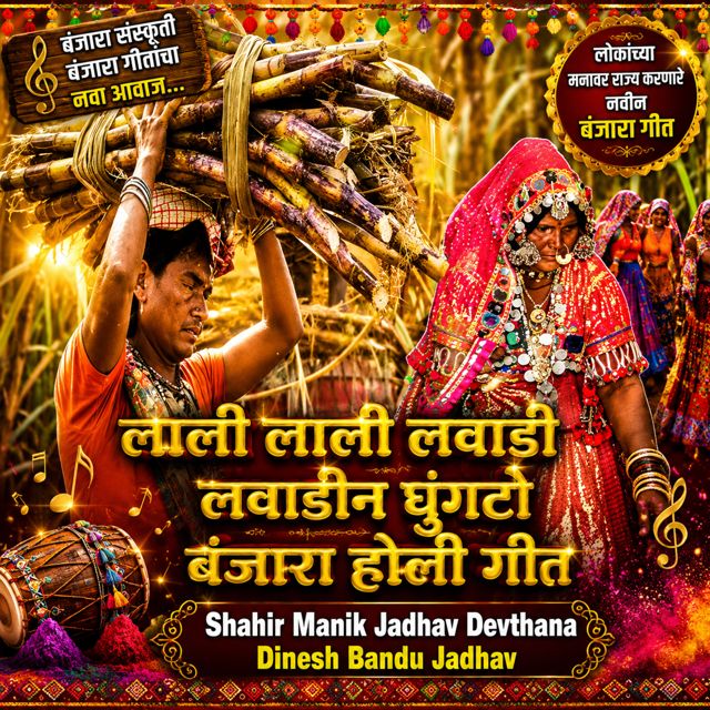 Dinesh Bandu Jadhav - 'Lali Lali Lowadi Lowadin Ghungto Banjara Holi Geet (Live) (feat. Shahir Khema Maharaj Januna)' [Ringtone]