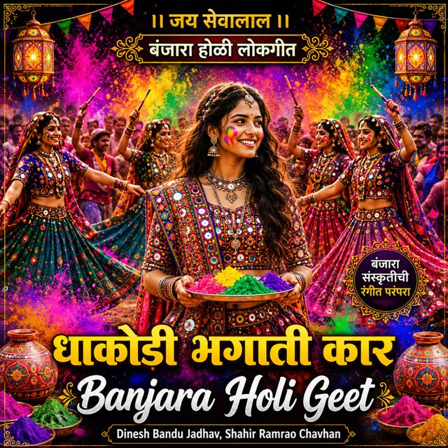 Dinesh Bandu Jadhav - 'Dhakodi Bhagati Kar Banjara Holi Geet (Live) (feat. Shahir Ramrao Chavhan)' [Ringtone]