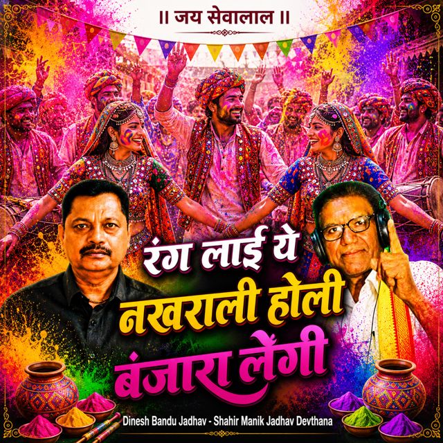 Dinesh Bandu Jadhav - 'Rang Layi Ye Nakharali Holi Banjara Lengi (Live) (feat. Shahir Manik Jadhav Devthana)' [Ringtone]