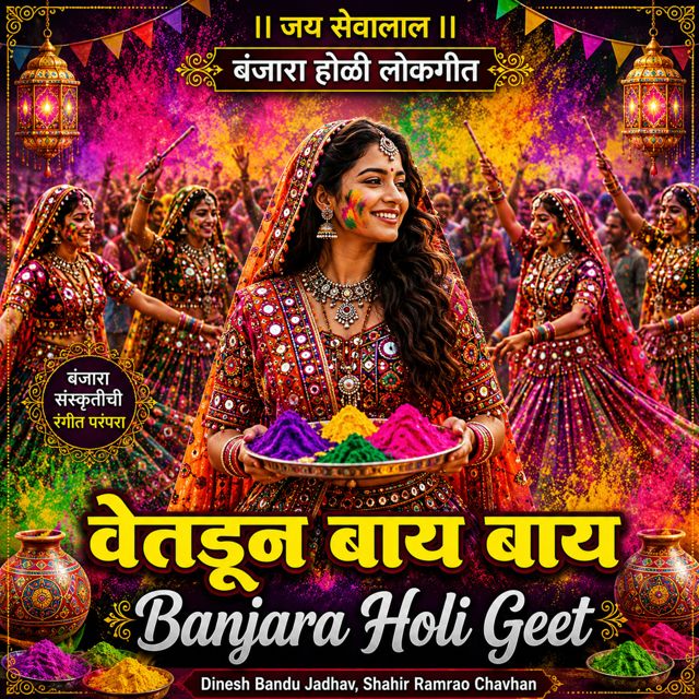Dinesh Bandu Jadhav - 'Vetdun Bay Bay Banjara Holi Geet (Live) (feat. Shahir Ramrao Chavhan)' [Ringtone]