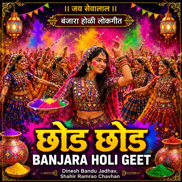 Dinesh Bandu Jadhav - 'Chhod Chhod Banjara Holi Geet (Live) (feat. Shahir Ramrao Chavhan)' [Ringtone]