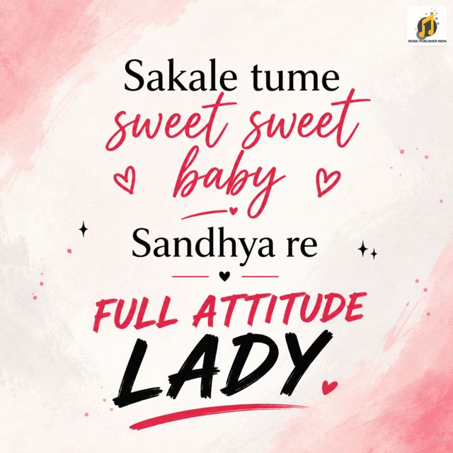 CH Akash - 'Sakale Tume Sweet Sweet Baby Sandhya re Full Attitude Lady' [Ringtone]