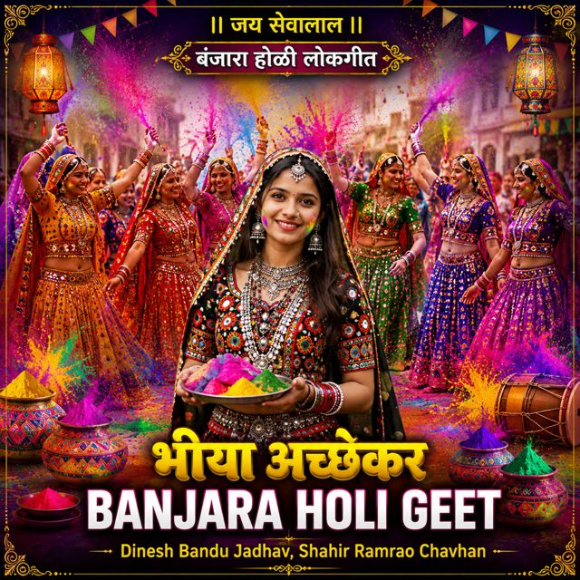 Dinesh Bandu Jadhav - 'Bhiya Achekar Banjara Holi Geet (Live) (feat. Shahir Ramrao Chavhan)' [Ringtone]
