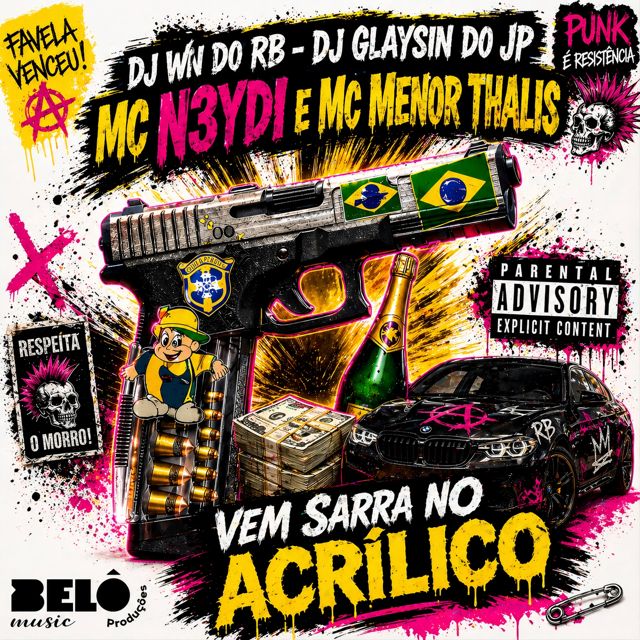 Mc Menor Thalis - 'Vem Sarra no Acrilico (feat. DJ WN do RB & DJ GLAYSIN DO JP & N3YDI)' [Ringtone]