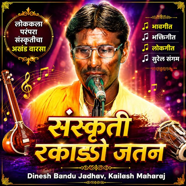 Dinesh Bandu Jadhav - 'Sanskruti Rakado Jatan (Live) (feat. Kailash Maharaj)' [Ringtone]