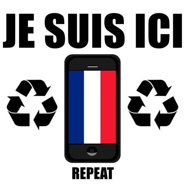French Texte - 'Je Suis Ici Repeat' [Ringtone]