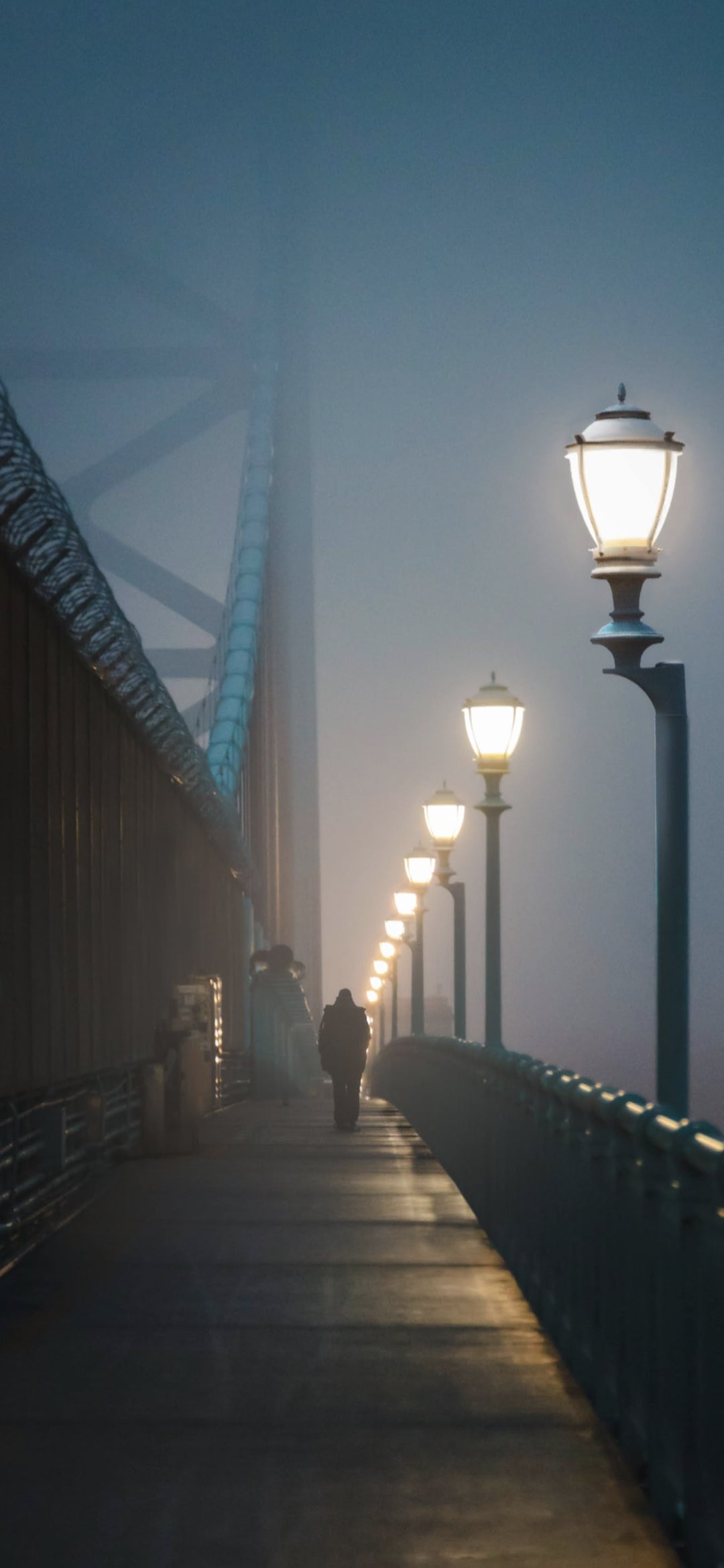 Foggy Bridge Wallpaper for Android