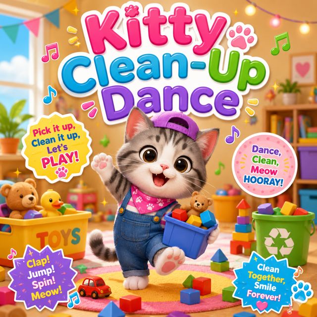 ABC Kid Tunes - 'Kitty Clean-Up Dance' [Ringtone]