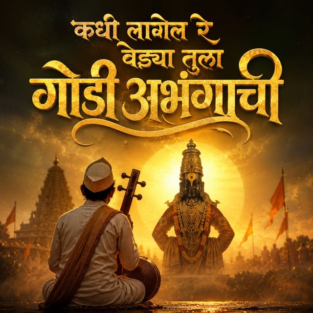 Sagar Mahajan SM - 'Kadhi Lagel Re Vedya Tula Godi Abhangachi (feat. Nisha Mahajan)' [Ringtone]