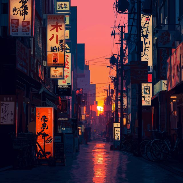 Japanese Town - 'Convenience Store at 2AM' [Ringtone]