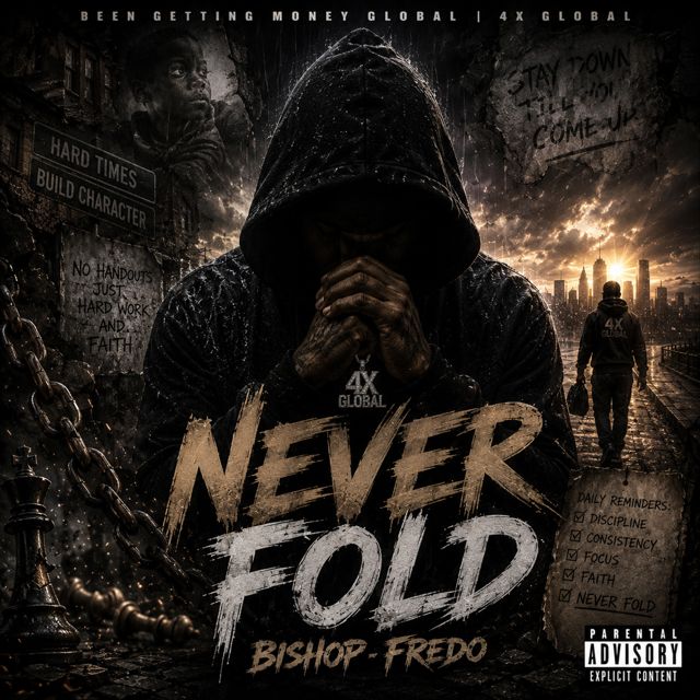 BISHOP FREDO - 'NEVER FOLD' [Ringtone]
