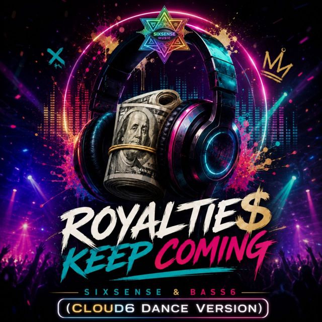 Sixsense - 'Royalties Keep Coming (Cloud6 Dance Version) (feat. Bass6 & Cloud6)' [Ringtone]