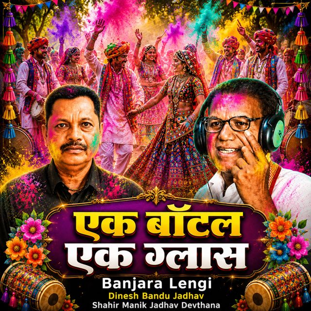 Shahir Manik Jadhav Devthana - 'Ek Bottle Ek Glass Banjara Lengi (Live) (feat. Dinesh Bandu Jadhav)' [Ringtone]