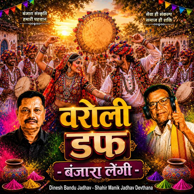 Dinesh Bandu Jadhav - 'Waroli Daf Banjara Lengi (Live) (feat. Shahir Manik Jadhav Devthana)' [Ringtone]