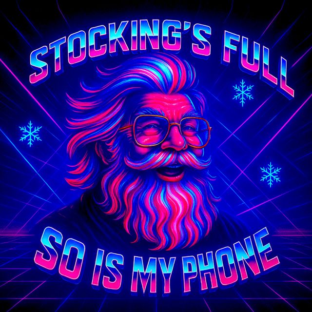 Christmas Santa - 'Stocking’s Full, So Is My Phone' [Ringtone]