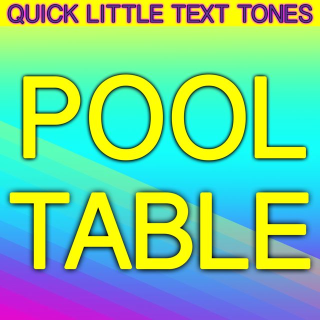 Quick Little Text Tones - 'Pool Table' [Ringtone]