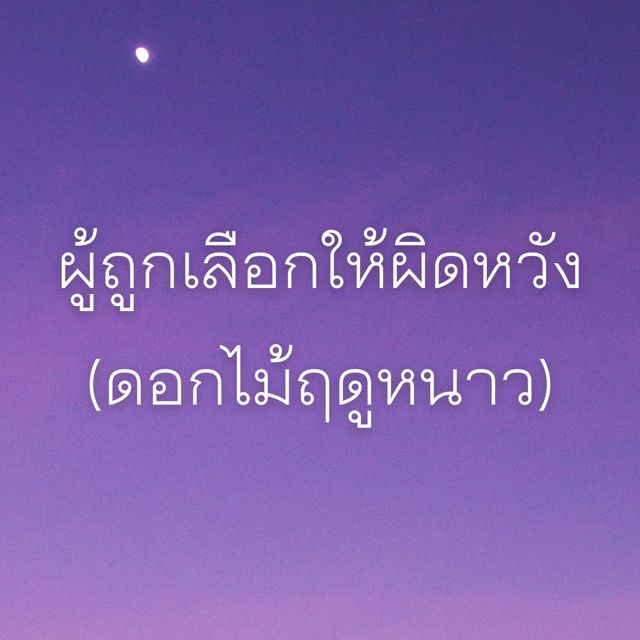 Les Mondum - 'ผู้ถูกเลือกให้ผิดหวัง (ดอกไม้ฤดูหนาว)' [Ringtone]