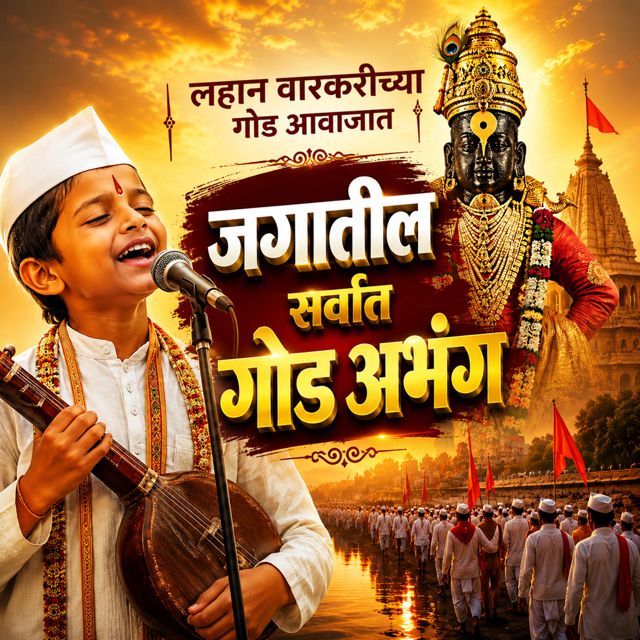 Chhota Warkari - 'Lahan Warkarichya Aavajat Jagatil Sarvat God Abhang (feat. Sagar Mahajan SM & Nisha Mahajan)' [Ringtone]