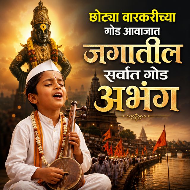 Chhota Warkari - 'Chhotya Warkarichya Aavajat Jagatil Sarvat God Abhang (feat. Sagar Mahajan SM & Nisha Mahajan)' [Ringtone]