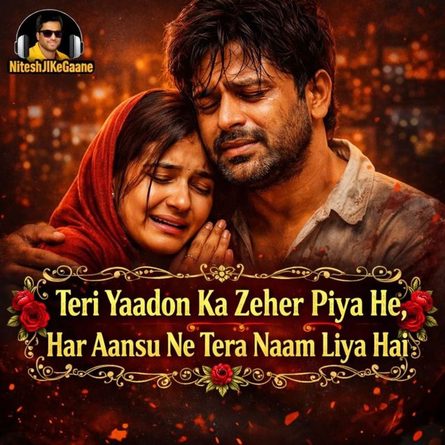 NiteshJiKeGaane - 'Teri yaadon ka zeher piya he har aashu ne tera naam liya hai (feat. Nitesh Thakur)' [Ringtone]