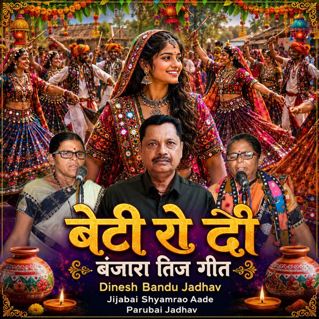 Dinesh Bandu Jadhav - 'Beti Ro Di BANJARA TEEJ GEET (Live) (feat. Jijabai Shyamrao Aade & Parubai Jadhav)' [Ringtone]