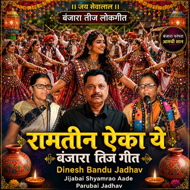 Dinesh Bandu Jadhav - 'Ramatin Eka Ye BANJARA TEEJ GEET (Live) (feat. Jijabai Shyamrao Aade & Parubai Jadhav)' [Ringtone]