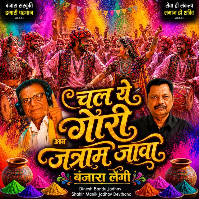 Dinesh Bandu Jadhav - 'Chal Ye Gori Ab Jatran Java Banjara Lengi (Live) (feat. Shahir Manik Jadhav Devthana)' [Ringtone]