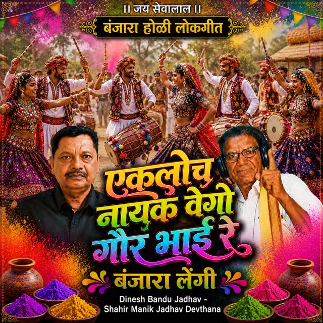 Dinesh Bandu Jadhav - 'Ekloch Nayak Vego Gor Bhai re Banjara Lengi (Live) (feat. Shahir Manik Jadhav Devthana)' [Ringtone]