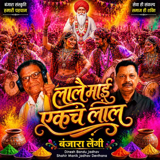 Dinesh Bandu Jadhav - 'Lale Mai Lal Ekach Lal Banjara Lengi (Live) (feat. Shahir Manik Jadhav Devthana)' [Ringtone]