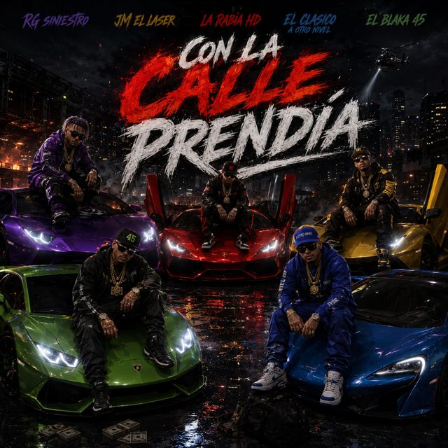 RG Siniestro - 'Con la calle prendia (feat. Jm el laser & La rabia hd & El clasico a otro nivel & Blacka 45)' [Ringtone]