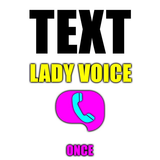 The Voice Phone - 'Text Lady Voice Once' [Ringtone]