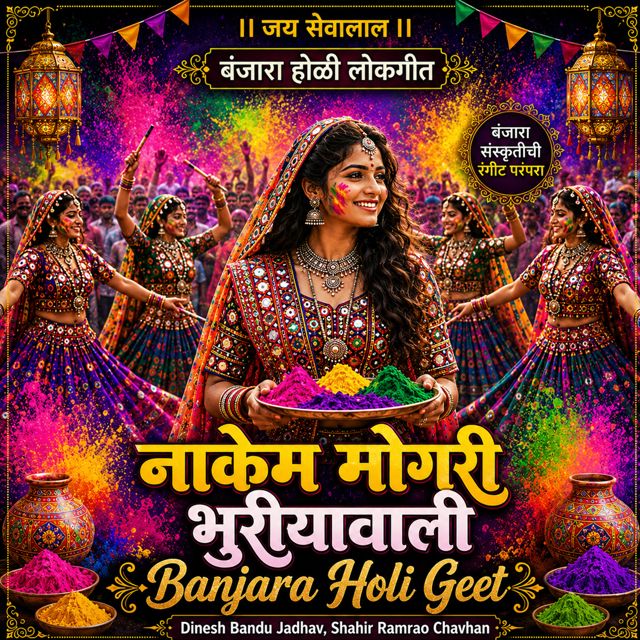 Dinesh Bandu Jadhav - 'Nakem Mogari Bhuriyawali Banjara Holi Geet (Live) (feat. Shahir Ramrao Chavhan)' [Ringtone]