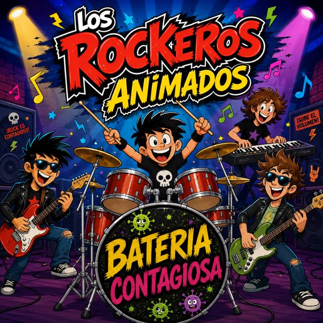 Los Rockeros Animados - 'Bateria Contagiosa' [Ringtone]
