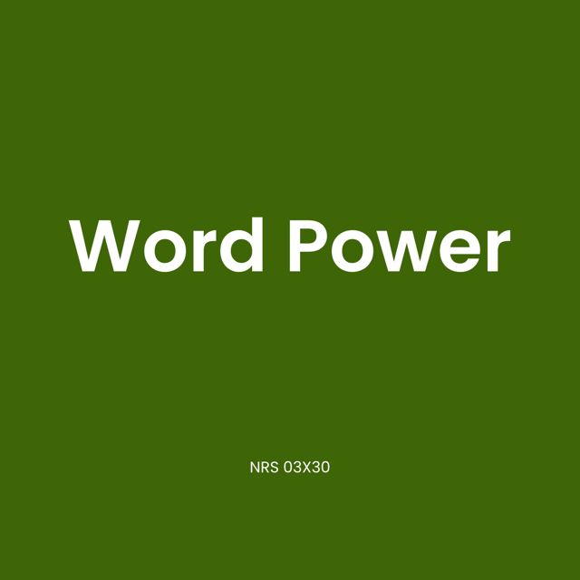 NRS 03X30 - 'Word Power' [Ringtone]